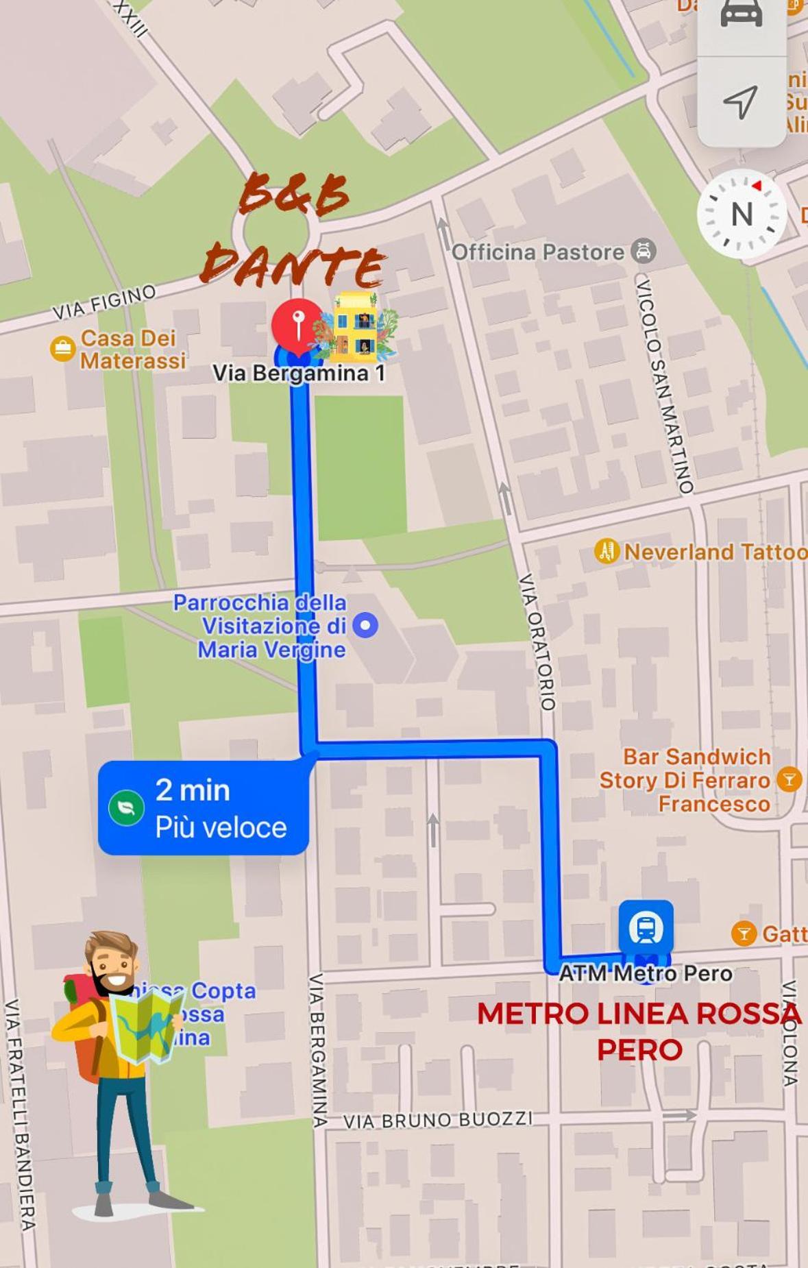 B&B Dante - Near Rhofiera And Metro Station Pero Εξωτερικό φωτογραφία